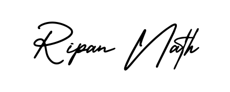 Looking for an artistic signature for Ripan Nath? The AmerikaSignatureDemo-Regular calligraphy style gives a sophisticated flow suitable for business cards and emails. Ripan Nath signature style 3 images and pictures png