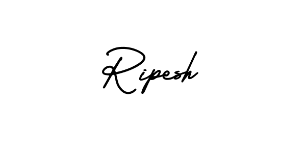 Similarly AmerikaSignatureDemo-Regular is the best handwritten signature design. Signature creator online .You can use it as an online autograph creator for name Ripesh. Ripesh signature style 3 images and pictures png