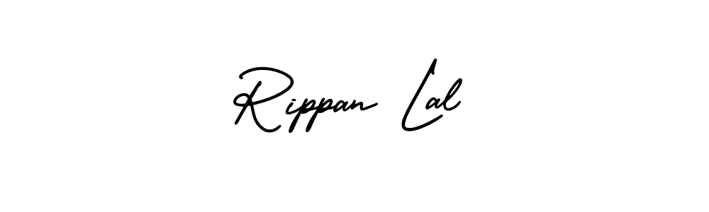 It looks lik you need a new signature style for name Rippan Lal. Design unique handwritten (AmerikaSignatureDemo-Regular) signature with our free signature maker in just a few clicks. Rippan Lal signature style 3 images and pictures png