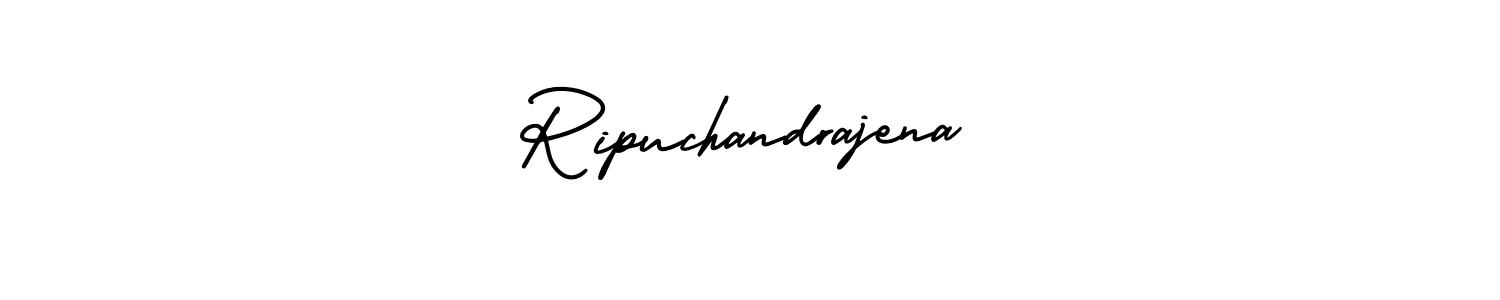 Ripuchandrajena stylish signature style. Best Handwritten Sign (AmerikaSignatureDemo-Regular) for my name. Handwritten Signature Collection Ideas for my name Ripuchandrajena. Ripuchandrajena signature style 3 images and pictures png