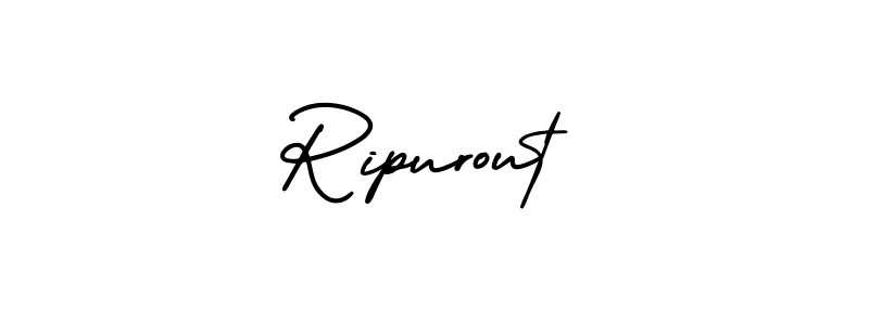 It looks lik you need a new signature style for name Ripurout. Design unique handwritten (AmerikaSignatureDemo-Regular) signature with our free signature maker in just a few clicks. Ripurout signature style 3 images and pictures png