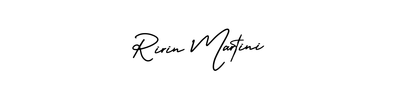It looks lik you need a new signature style for name Ririn Martini. Design unique handwritten (AmerikaSignatureDemo-Regular) signature with our free signature maker in just a few clicks. Ririn Martini signature style 3 images and pictures png