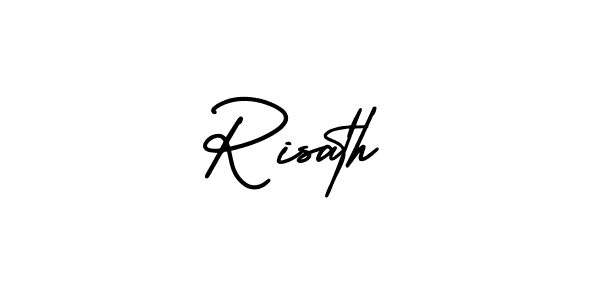 How to make Risath signature? AmerikaSignatureDemo-Regular is a professional autograph style. Create handwritten signature for Risath name. Risath signature style 3 images and pictures png