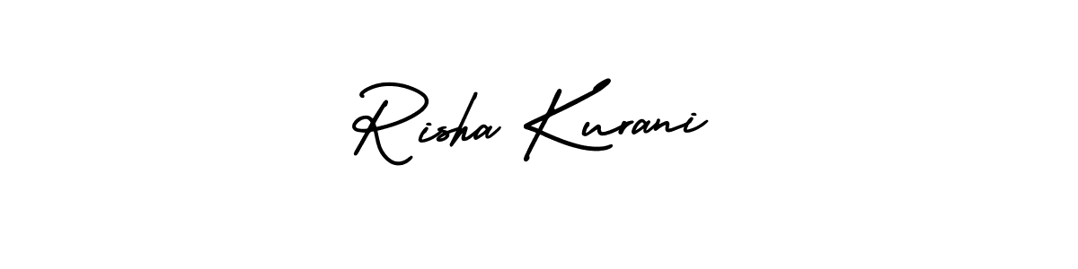 This is the best signature style for the Risha Kurani name. Also you like these signature font (AmerikaSignatureDemo-Regular). Mix name signature. Risha Kurani signature style 3 images and pictures png