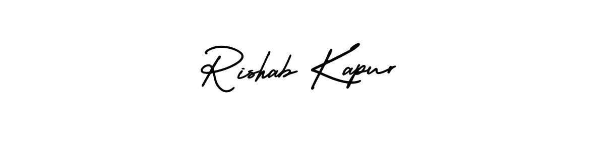It looks lik you need a new signature style for name Rishab Kapur. Design unique handwritten (AmerikaSignatureDemo-Regular) signature with our free signature maker in just a few clicks. Rishab Kapur signature style 3 images and pictures png