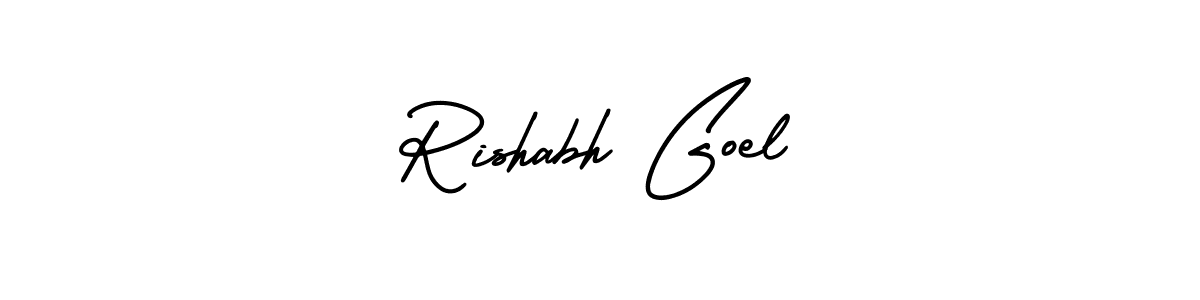 It looks lik you need a new signature style for name Rishabh Goel. Design unique handwritten (AmerikaSignatureDemo-Regular) signature with our free signature maker in just a few clicks. Rishabh Goel signature style 3 images and pictures png