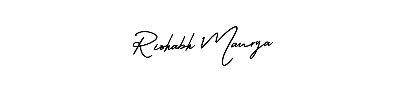 Make a short Rishabh Maurya signature style. Manage your documents anywhere anytime using AmerikaSignatureDemo-Regular. Create and add eSignatures, submit forms, share and send files easily. Rishabh Maurya signature style 3 images and pictures png