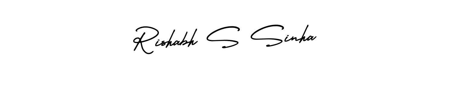 Also we have Rishabh S Sinha name is the best signature style. Create professional handwritten signature collection using AmerikaSignatureDemo-Regular autograph style. Rishabh S Sinha signature style 3 images and pictures png