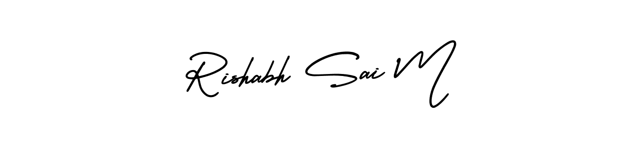 Also You can easily find your signature by using the search form. We will create Rishabh Sai M name handwritten signature images for you free of cost using AmerikaSignatureDemo-Regular sign style. Rishabh Sai M signature style 3 images and pictures png