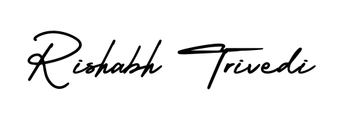 Express your personality with a custom Rishabh Trivedi signature crafted with AmerikaSignatureDemo-Regular typography. Free transparent PNG download available. Rishabh Trivedi signature style 3 images and pictures png