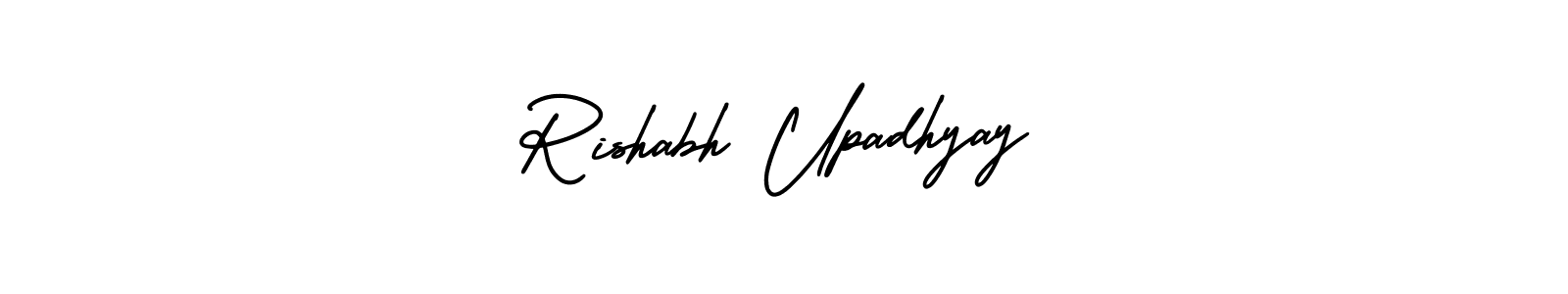 How to make Rishabh Upadhyay name signature. Use AmerikaSignatureDemo-Regular style for creating short signs online. This is the latest handwritten sign. Rishabh Upadhyay signature style 3 images and pictures png