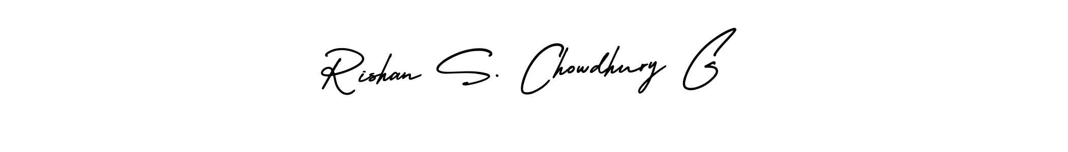 Design your own signature with our free online signature maker. With this signature software, you can create a handwritten (AmerikaSignatureDemo-Regular) signature for name Rishan S. Chowdhury G. Rishan S. Chowdhury G signature style 3 images and pictures png