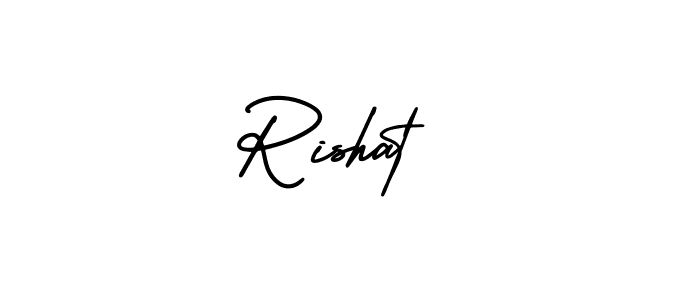 How to make Rishat  signature? AmerikaSignatureDemo-Regular is a professional autograph style. Create handwritten signature for Rishat  name. Rishat  signature style 3 images and pictures png