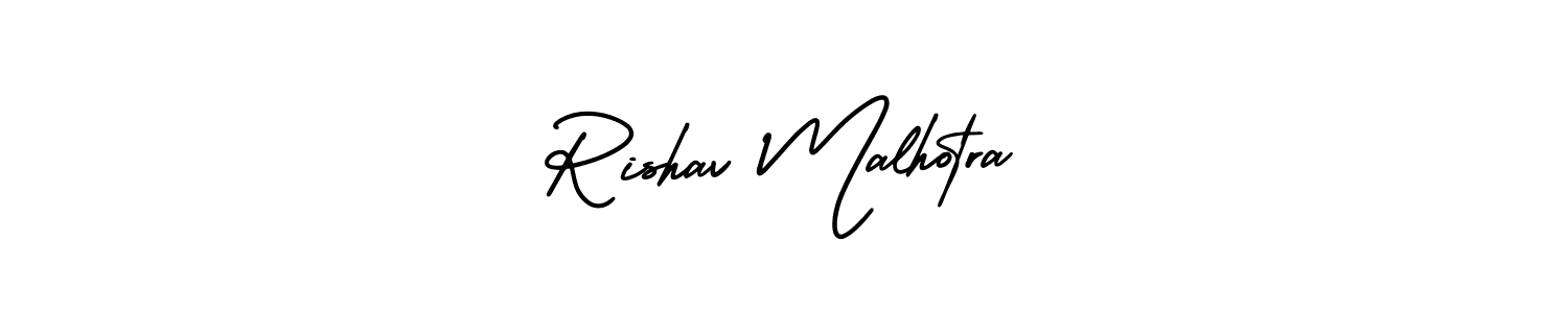 Similarly AmerikaSignatureDemo-Regular is the best handwritten signature design. Signature creator online .You can use it as an online autograph creator for name Rishav Malhotra. Rishav Malhotra signature style 3 images and pictures png