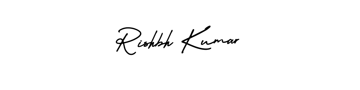 Design your own signature with our free online signature maker. With this signature software, you can create a handwritten (AmerikaSignatureDemo-Regular) signature for name Rishbh Kumar. Rishbh Kumar signature style 3 images and pictures png