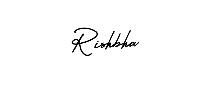 Design your own signature with our free online signature maker. With this signature software, you can create a handwritten (AmerikaSignatureDemo-Regular) signature for name Rishbha. Rishbha signature style 3 images and pictures png