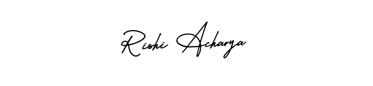 Rishi Acharya stylish signature style. Best Handwritten Sign (AmerikaSignatureDemo-Regular) for my name. Handwritten Signature Collection Ideas for my name Rishi Acharya. Rishi Acharya signature style 3 images and pictures png