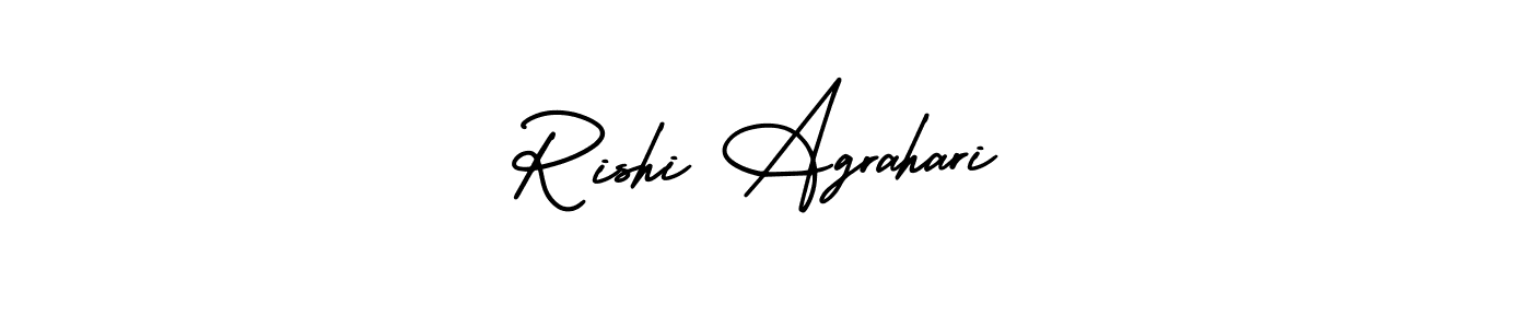 Create a beautiful signature design for name Rishi Agrahari. With this signature (AmerikaSignatureDemo-Regular) fonts, you can make a handwritten signature for free. Rishi Agrahari signature style 3 images and pictures png