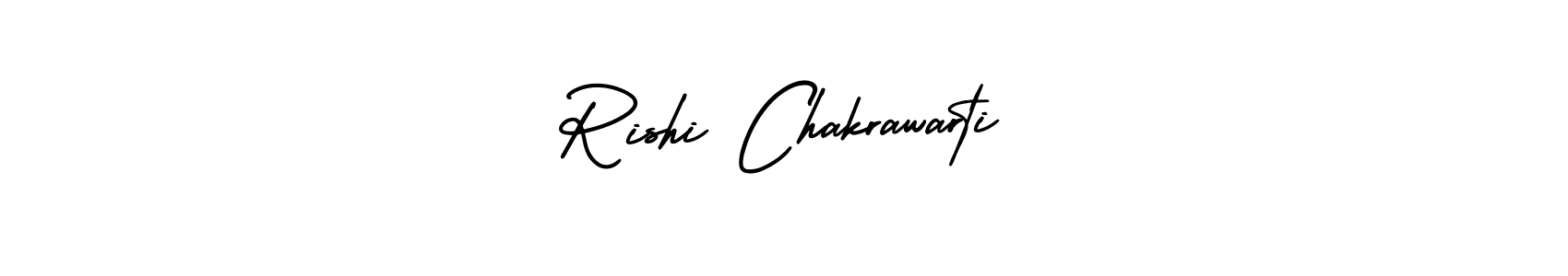 The best way (AmerikaSignatureDemo-Regular) to make a short signature is to pick only two or three words in your name. The name Rishi Chakrawarti include a total of six letters. For converting this name. Rishi Chakrawarti signature style 3 images and pictures png