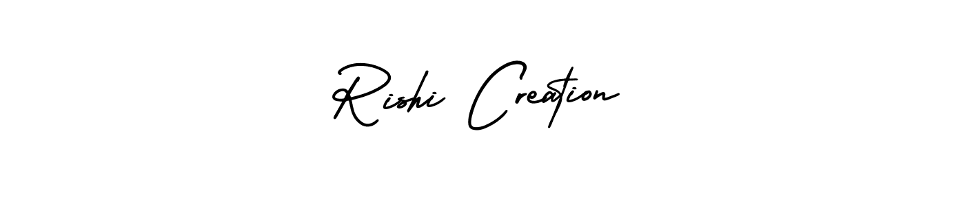Rishi Creation stylish signature style. Best Handwritten Sign (AmerikaSignatureDemo-Regular) for my name. Handwritten Signature Collection Ideas for my name Rishi Creation. Rishi Creation signature style 3 images and pictures png
