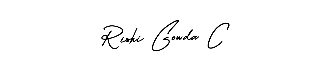 Make a beautiful signature design for name Rishi Gowda C. Use this online signature maker to create a handwritten signature for free. Rishi Gowda C signature style 3 images and pictures png