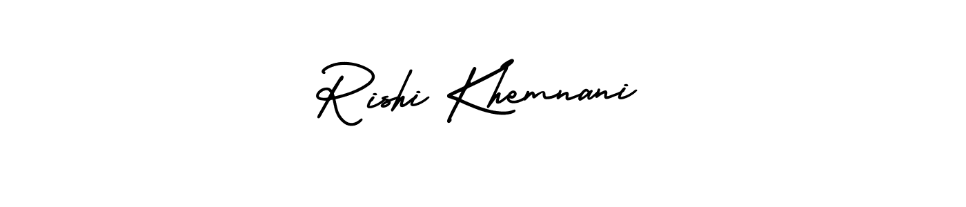 Also You can easily find your signature by using the search form. We will create Rishi Khemnani name handwritten signature images for you free of cost using AmerikaSignatureDemo-Regular sign style. Rishi Khemnani signature style 3 images and pictures png