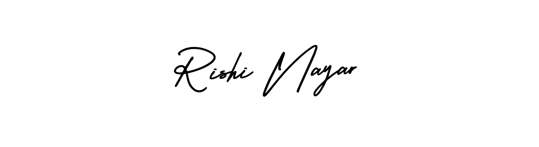 How to make Rishi Nayar name signature. Use AmerikaSignatureDemo-Regular style for creating short signs online. This is the latest handwritten sign. Rishi Nayar signature style 3 images and pictures png