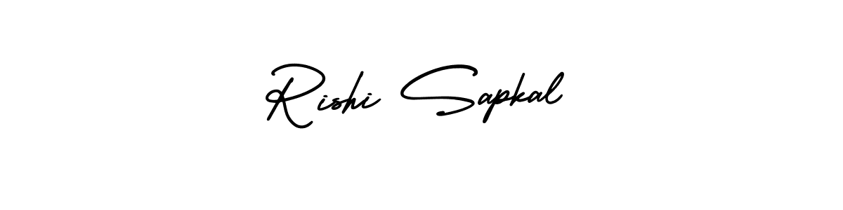 How to Draw Rishi Sapkal signature style? AmerikaSignatureDemo-Regular is a latest design signature styles for name Rishi Sapkal. Rishi Sapkal signature style 3 images and pictures png