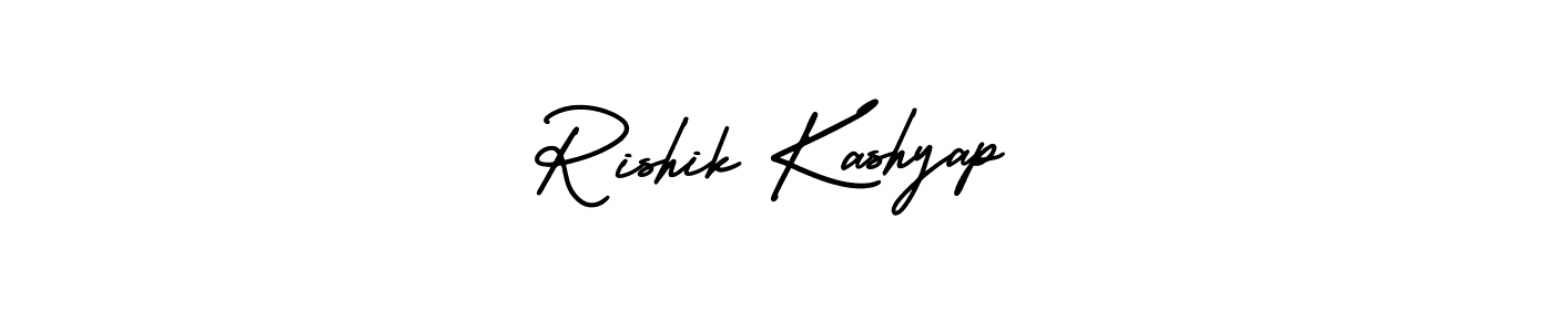 How to make Rishik Kashyap signature? AmerikaSignatureDemo-Regular is a professional autograph style. Create handwritten signature for Rishik Kashyap name. Rishik Kashyap signature style 3 images and pictures png