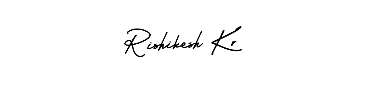 It looks lik you need a new signature style for name Rishikesh Kr. Design unique handwritten (AmerikaSignatureDemo-Regular) signature with our free signature maker in just a few clicks. Rishikesh Kr signature style 3 images and pictures png