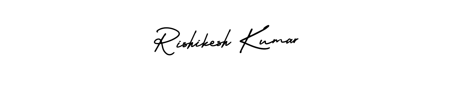 Create a beautiful signature design for name Rishikesh Kumar. With this signature (AmerikaSignatureDemo-Regular) fonts, you can make a handwritten signature for free. Rishikesh Kumar signature style 3 images and pictures png