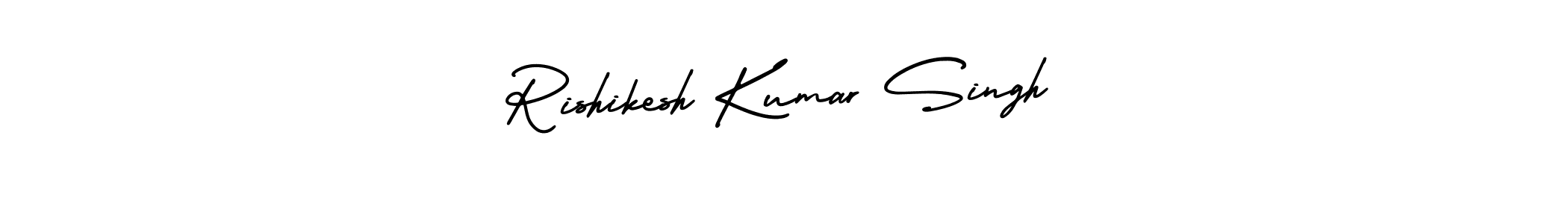 AmerikaSignatureDemo-Regular is a professional signature style that is perfect for those who want to add a touch of class to their signature. It is also a great choice for those who want to make their signature more unique. Get Rishikesh Kumar Singh name to fancy signature for free. Rishikesh Kumar Singh signature style 3 images and pictures png