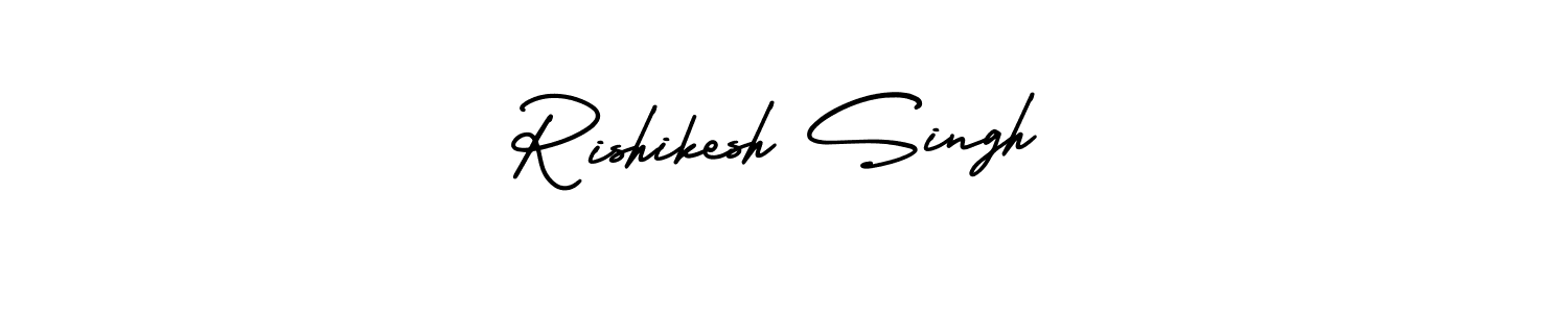 Similarly AmerikaSignatureDemo-Regular is the best handwritten signature design. Signature creator online .You can use it as an online autograph creator for name Rishikesh Singh. Rishikesh Singh signature style 3 images and pictures png