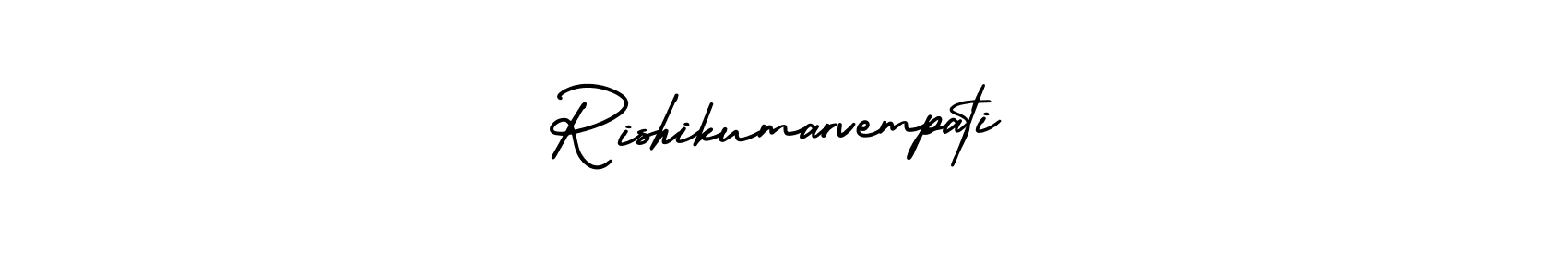 It looks lik you need a new signature style for name Rishikumarvempati. Design unique handwritten (AmerikaSignatureDemo-Regular) signature with our free signature maker in just a few clicks. Rishikumarvempati signature style 3 images and pictures png