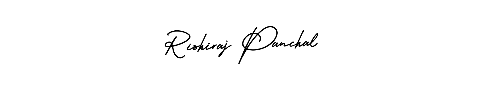 Create a beautiful signature design for name Rishiraj Panchal. With this signature (AmerikaSignatureDemo-Regular) fonts, you can make a handwritten signature for free. Rishiraj Panchal signature style 3 images and pictures png