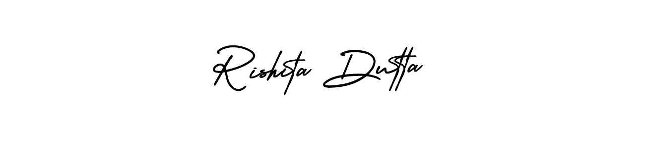 Best and Professional Signature Style for Rishita Dutta. AmerikaSignatureDemo-Regular Best Signature Style Collection. Rishita Dutta signature style 3 images and pictures png