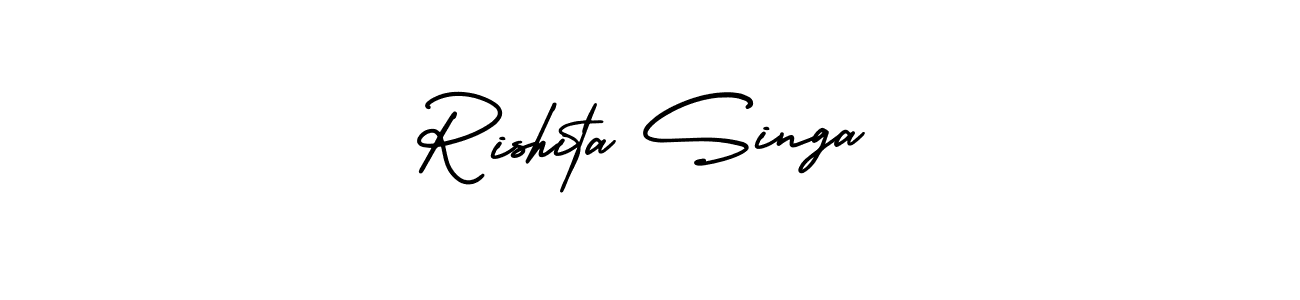 See photos of Rishita Singa official signature by Spectra . Check more albums & portfolios. Read reviews & check more about AmerikaSignatureDemo-Regular font. Rishita Singa signature style 3 images and pictures png