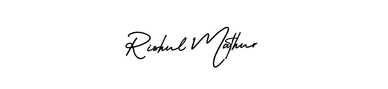 Make a beautiful signature design for name Rishul Mathur. Use this online signature maker to create a handwritten signature for free. Rishul Mathur signature style 3 images and pictures png