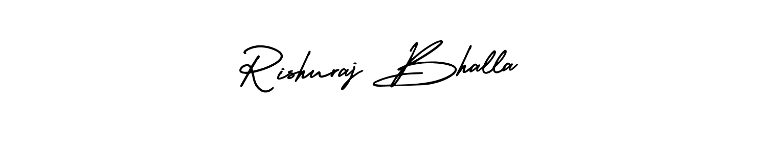 Create a beautiful signature design for name Rishuraj Bhalla. With this signature (AmerikaSignatureDemo-Regular) fonts, you can make a handwritten signature for free. Rishuraj Bhalla signature style 3 images and pictures png