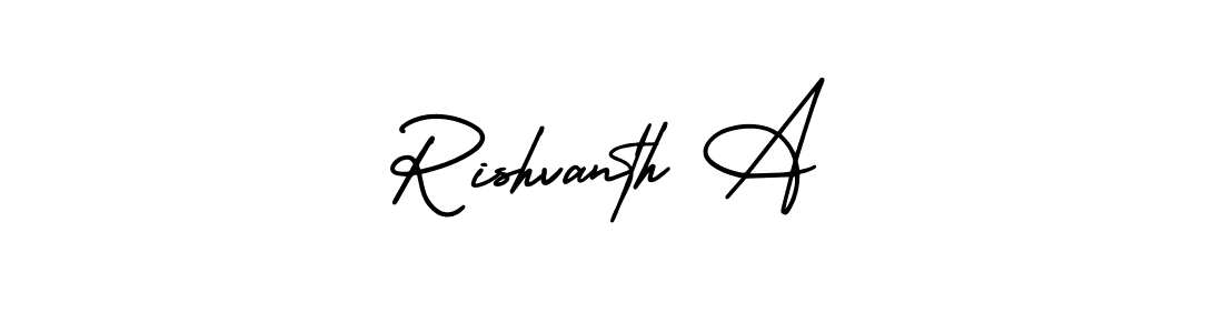 AmerikaSignatureDemo-Regular is a professional signature style that is perfect for those who want to add a touch of class to their signature. It is also a great choice for those who want to make their signature more unique. Get Rishvanth A name to fancy signature for free. Rishvanth A signature style 3 images and pictures png