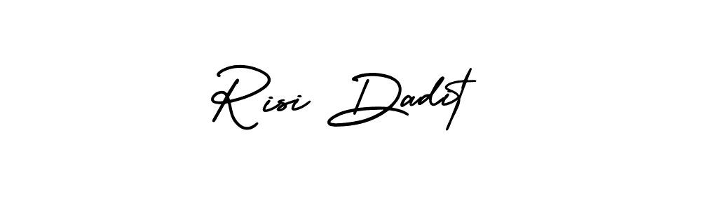 This is the best signature style for the Risi Dadit name. Also you like these signature font (AmerikaSignatureDemo-Regular). Mix name signature. Risi Dadit signature style 3 images and pictures png