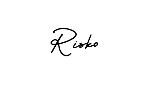 Create a beautiful signature design for name Risko. With this signature (AmerikaSignatureDemo-Regular) fonts, you can make a handwritten signature for free. Risko signature style 3 images and pictures png