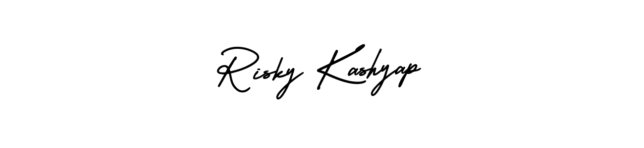 How to Draw Risky Kashyap signature style? AmerikaSignatureDemo-Regular is a latest design signature styles for name Risky Kashyap. Risky Kashyap signature style 3 images and pictures png
