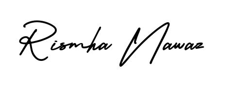 Give your name Rismha Nawaz an exquisite flair with the AmerikaSignatureDemo-Regular script font. Ideal for contracts, resumes, and formal letterheads. Rismha Nawaz signature style 3 images and pictures png