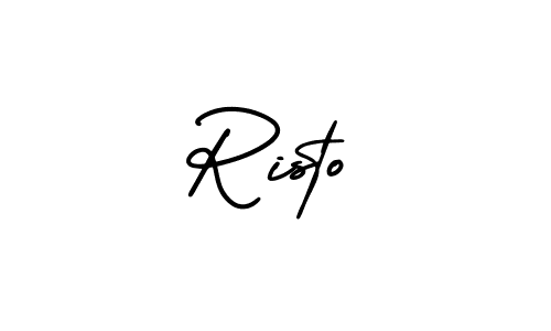 Make a beautiful signature design for name Risto. Use this online signature maker to create a handwritten signature for free. Risto signature style 3 images and pictures png