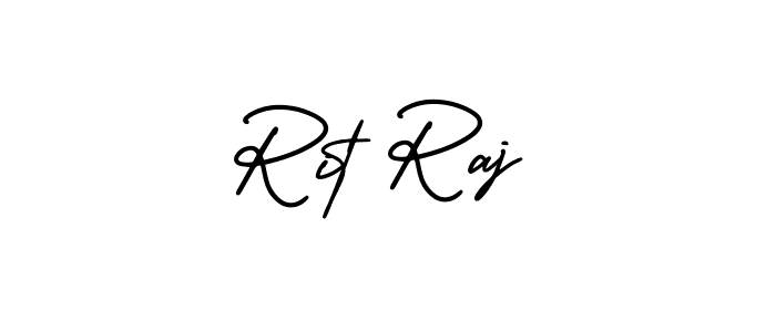 Make a beautiful signature design for name Rit Raj. With this signature (AmerikaSignatureDemo-Regular) style, you can create a handwritten signature for free. Rit Raj signature style 3 images and pictures png