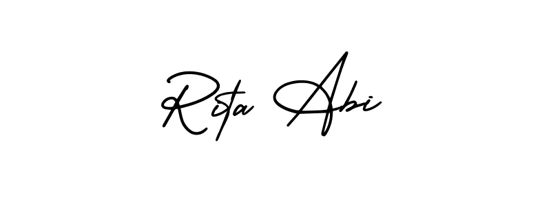 You can use this online signature creator to create a handwritten signature for the name Rita Abi. This is the best online autograph maker. Rita Abi signature style 3 images and pictures png