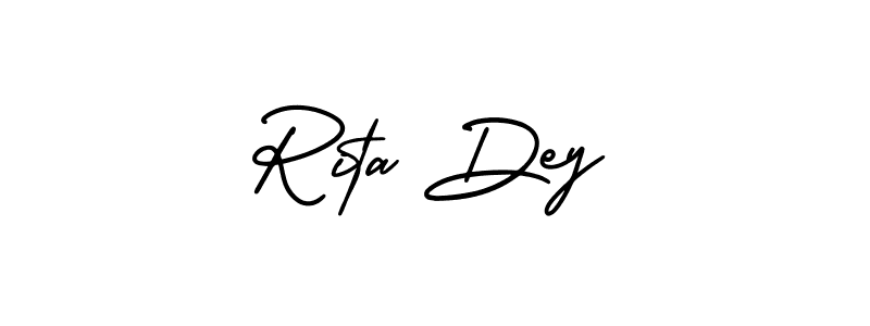This is the best signature style for the Rita Dey name. Also you like these signature font (AmerikaSignatureDemo-Regular). Mix name signature. Rita Dey signature style 3 images and pictures png