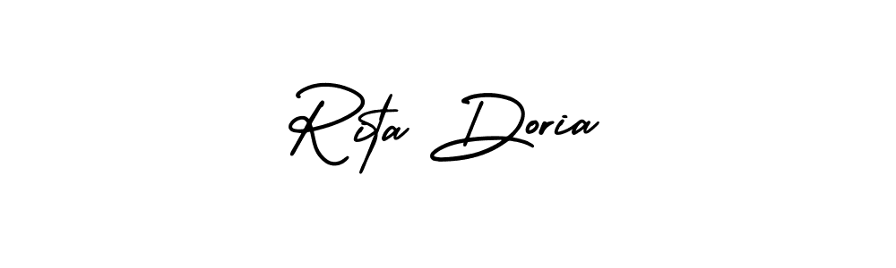 It looks lik you need a new signature style for name Rita Doria. Design unique handwritten (AmerikaSignatureDemo-Regular) signature with our free signature maker in just a few clicks. Rita Doria signature style 3 images and pictures png