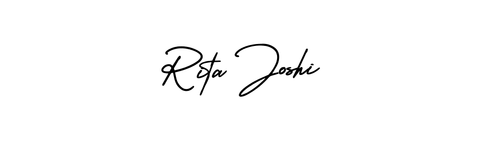 Create a beautiful signature design for name Rita Joshi. With this signature (AmerikaSignatureDemo-Regular) fonts, you can make a handwritten signature for free. Rita Joshi signature style 3 images and pictures png